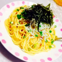 しらすとネギの和風パスタ|まきさん