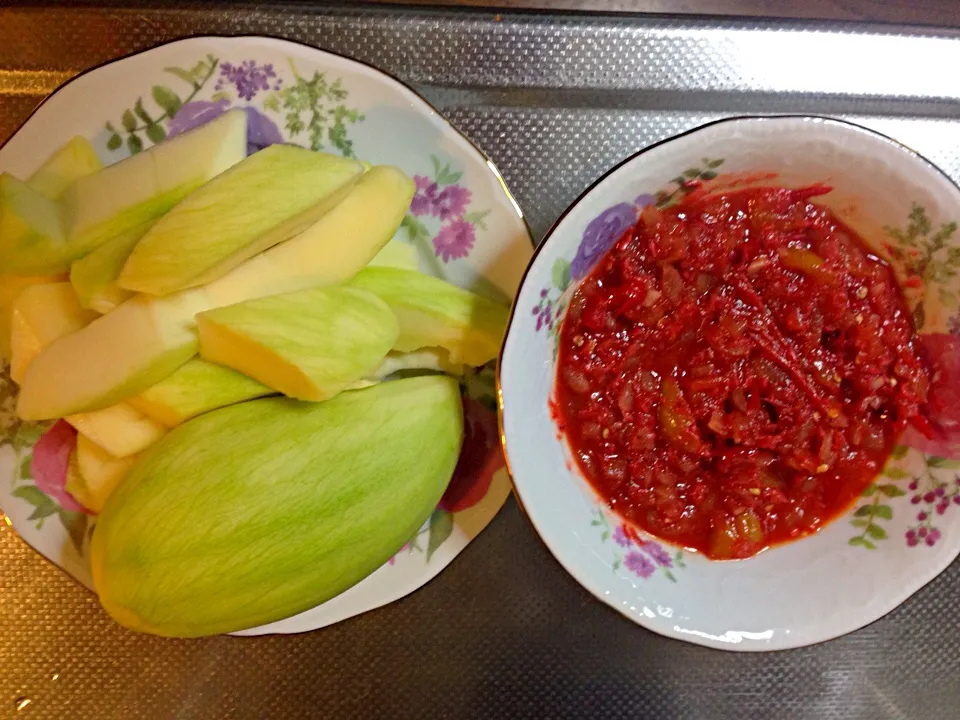 Green Mango and Bagoong|Marycris Gomezさん