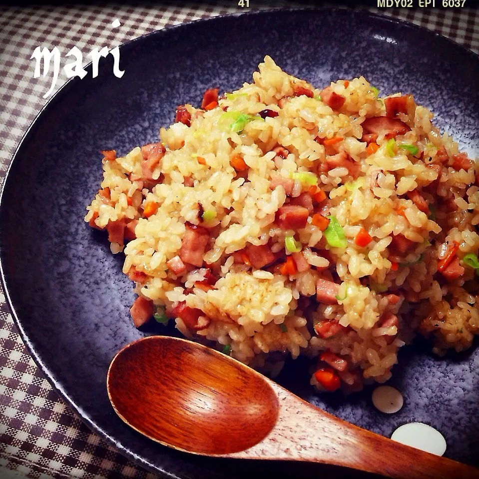 焦がし醤油の焼豚炒飯|まりさん