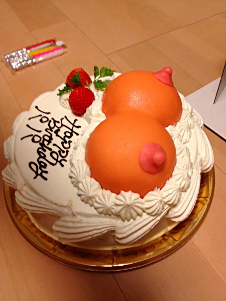 Snapdishの料理写真:おっぱいケーキ！！|ミオさん