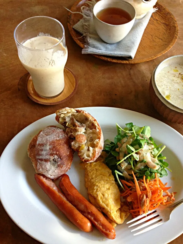 洋の朝食。|ツルさん