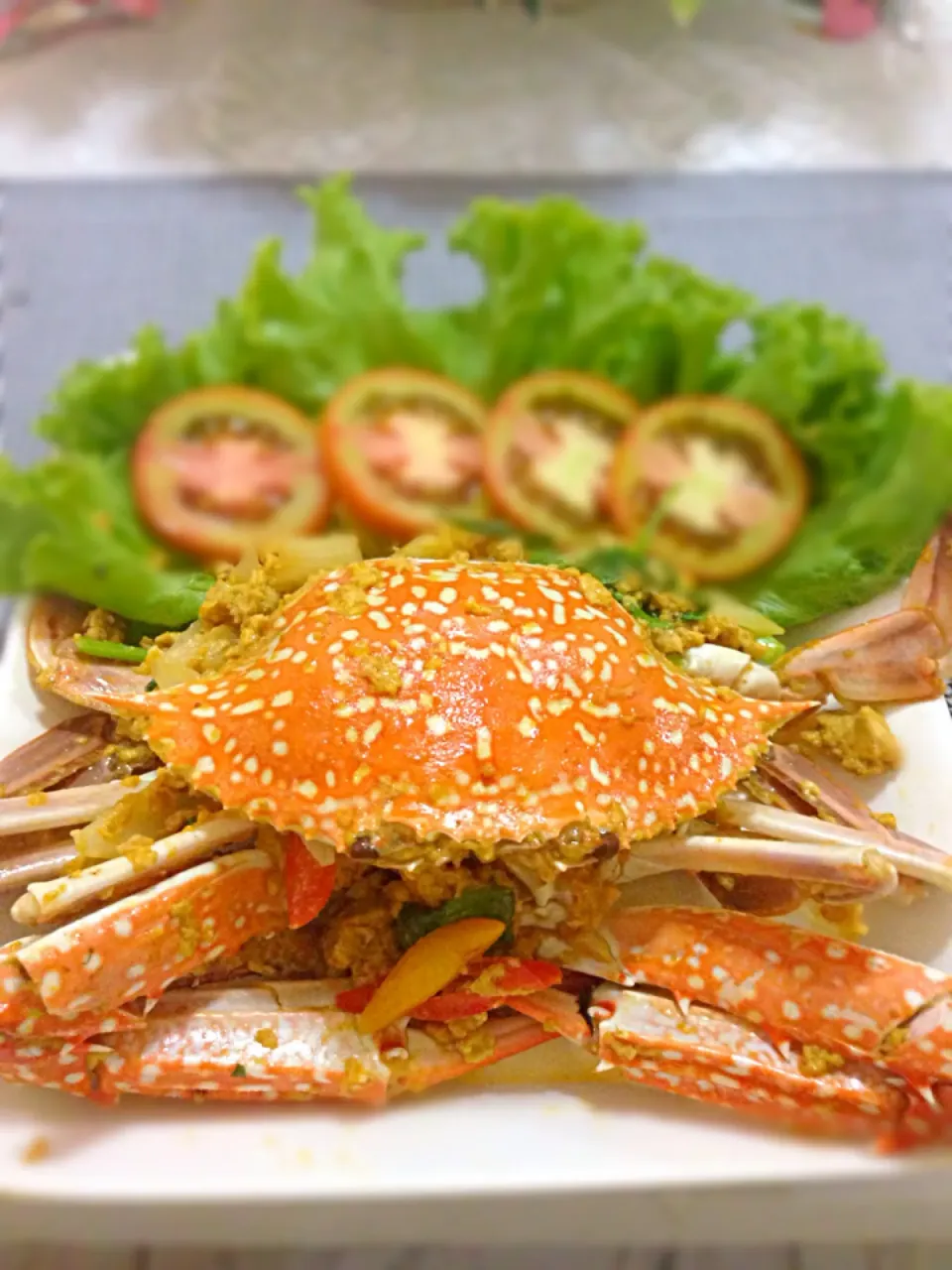 🍛 Stir fried crab with curry powder 🍴 ( ปูผัดผงกระหรี่ )|🍴melody🍛🎶さん