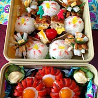 Snapdishの料理写真:お花畑弁当|marikoさん