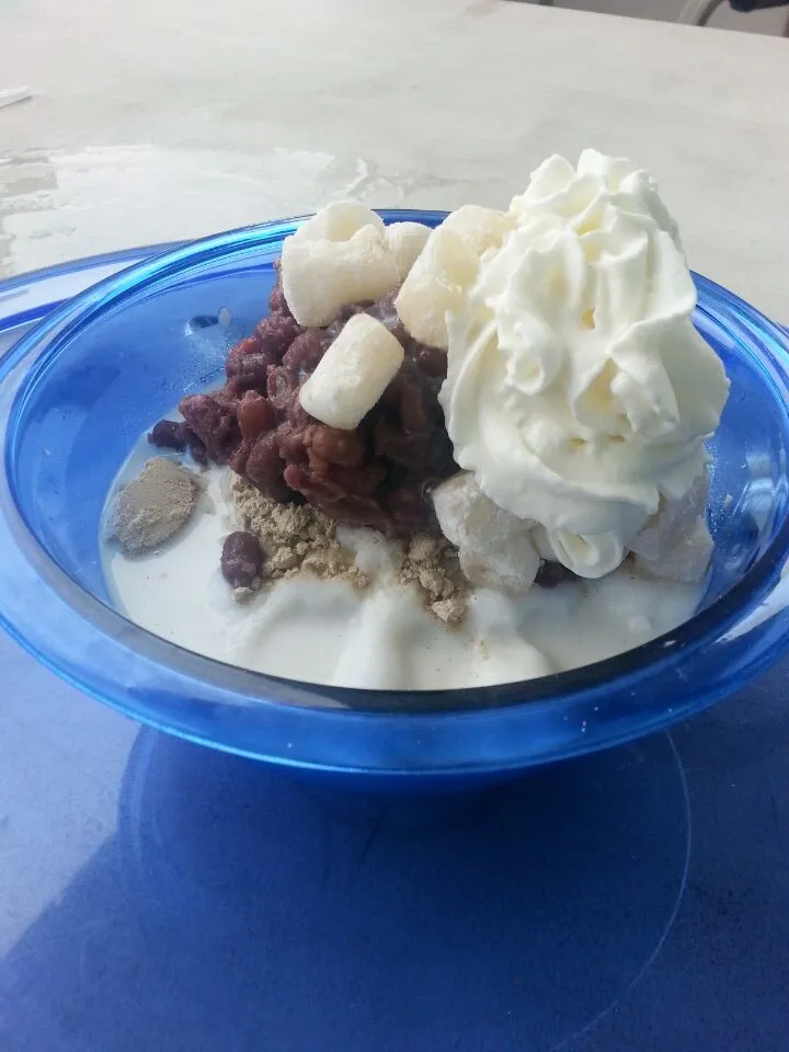 직접 삶은 팥으로 만든 밀크팥빙수|jineeさん