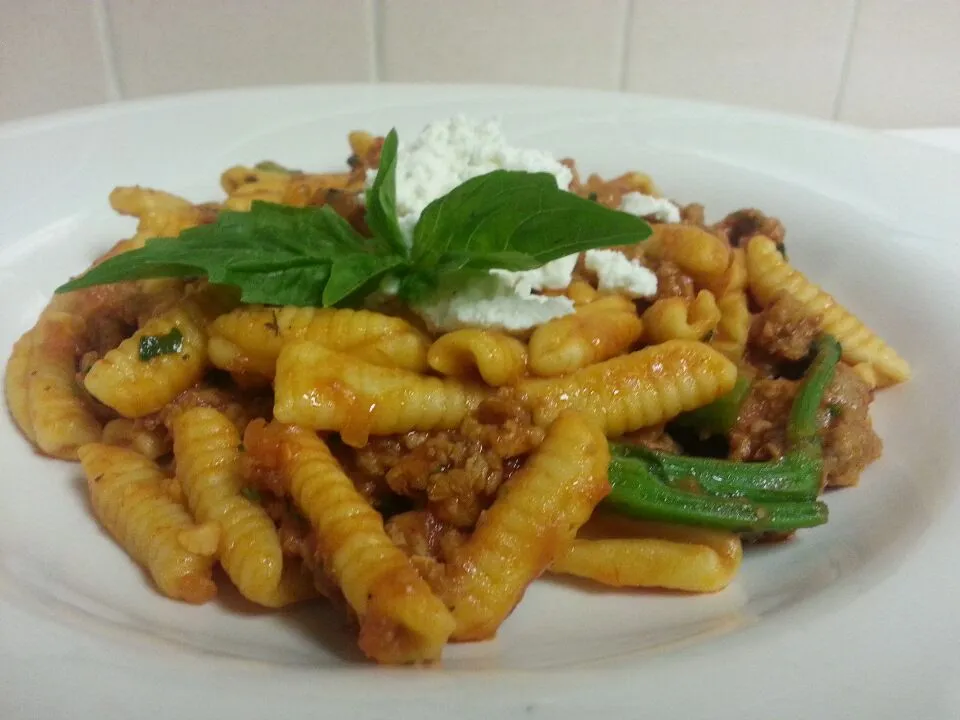 Cavatelli with Broccoli Rabe, Italian Sausage,  Fresh Ricotta|Austin McKennaさん