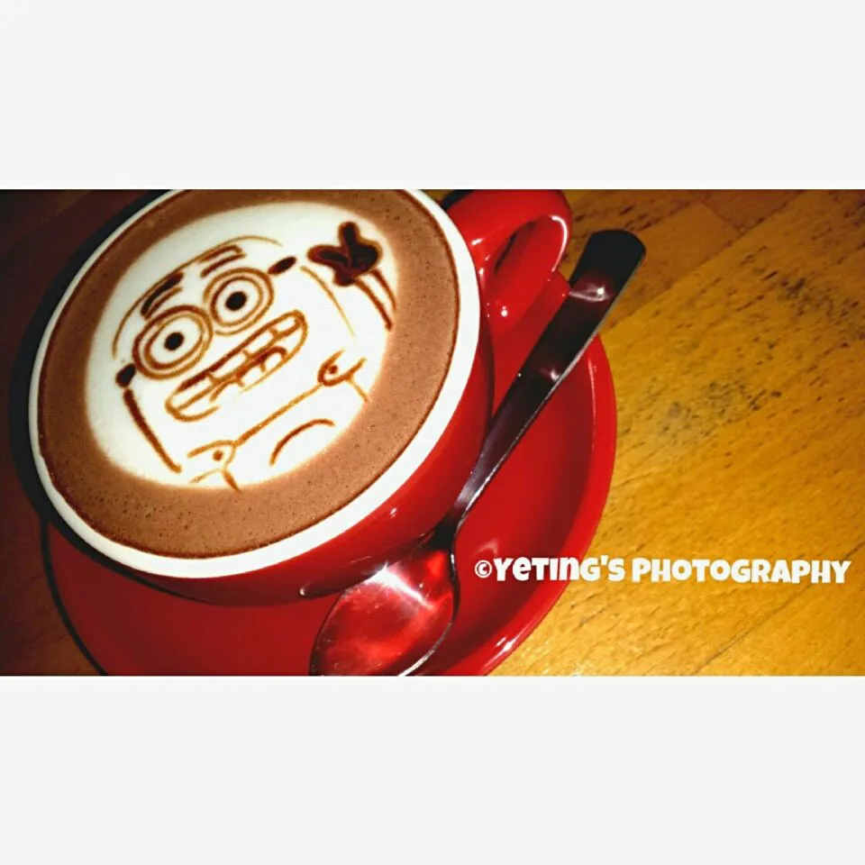 Minion latte art ♥|Yetingさん