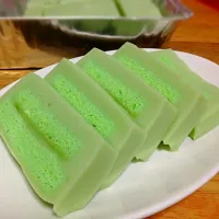 Pandan jelly layer cake