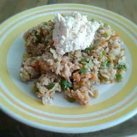 Yakimeshi de verduras con salsa tampico|Susy Colchadoさん