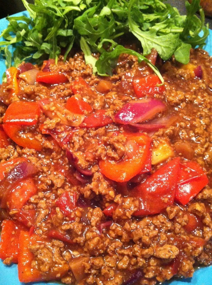 Quorn mince w/ spiced peppers & tomatoes|Nick Hiderさん