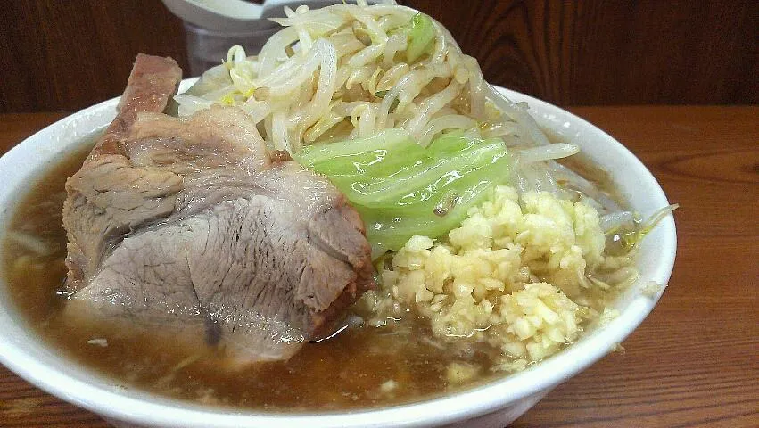 二郎亀戸店の小ラーメン＋ニンニク＋カラメ|大脇さん