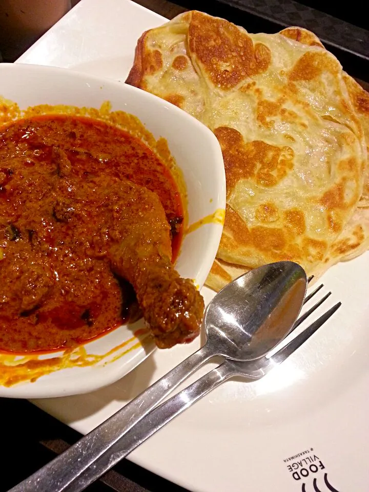 roti prata with chicken curry|Jun Kiさん