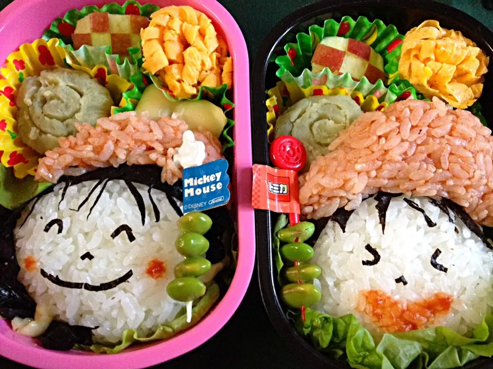 Snapdishの料理写真:幼稚園のお弁当 10/11⁂日曜の運動会 紅組頑張れ〜‼︎⁂|5児のママさん