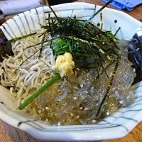 Snapdishの料理写真:しらす二色丼|ボールおかっさん