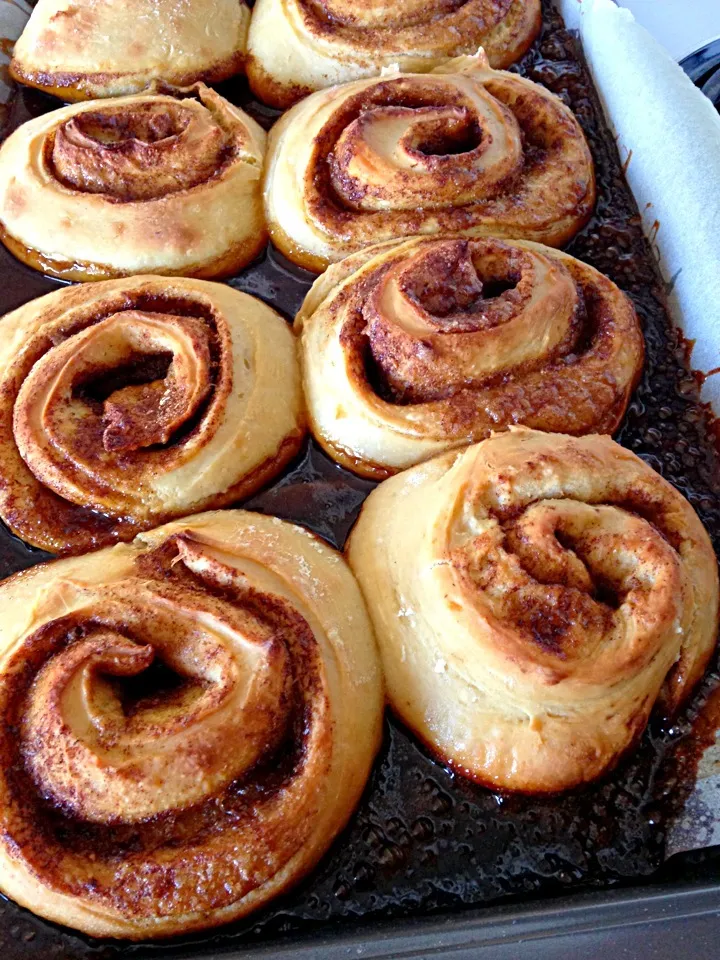 Colossal sourdough cinnamon rolls!|sanae carrさん