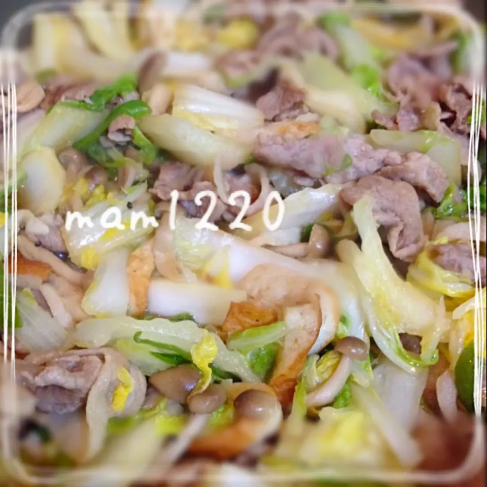 今夜のおかず☆白菜のすき焼き煮|MAMさん