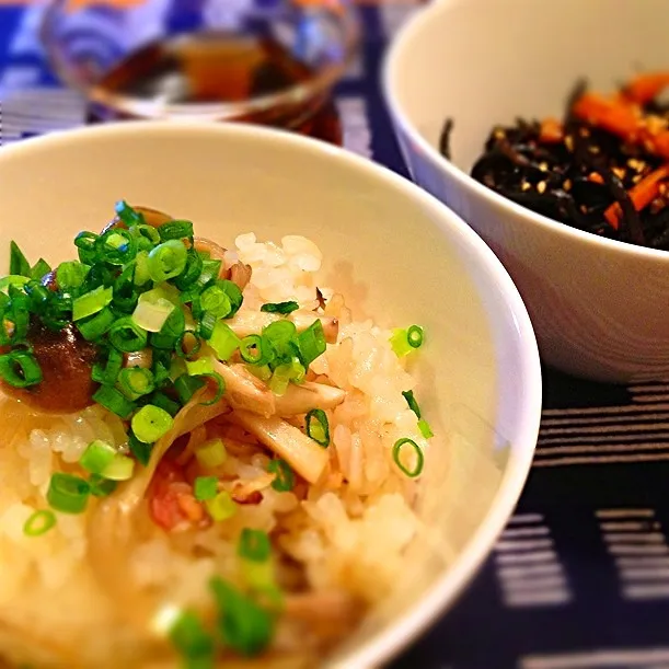 きのこの混ぜ御飯、木古内のひじき煮|ふーみんさん