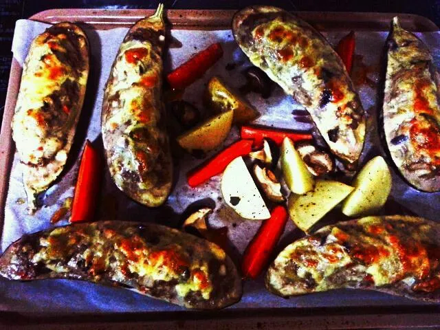 Eggplant stuffed with meat|Alley Catさん