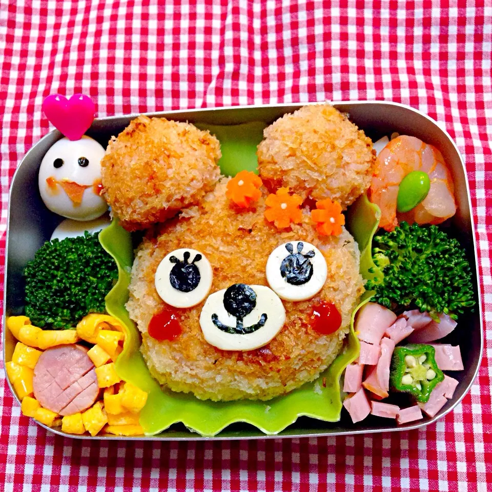 🐻ちゃんチーズインライスコロッケ弁当❤️❤️❤️|ともきーた (伊藤 智子)さん