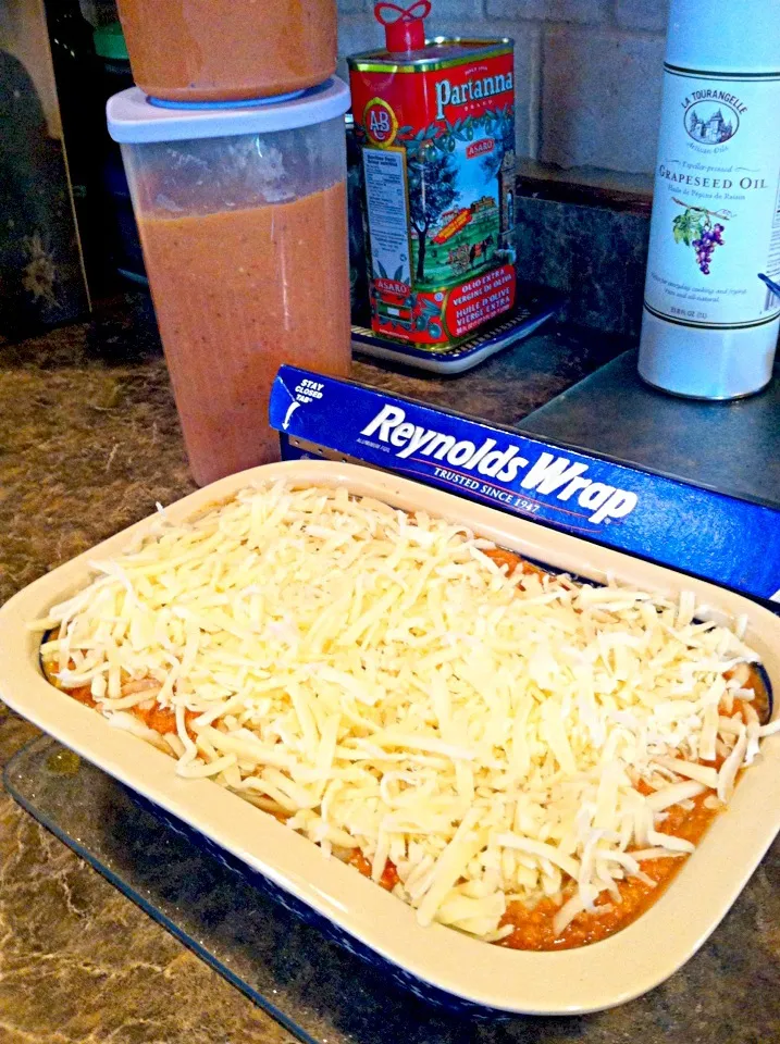 Freezer ready lasagna with homemade Bolonaise|kathy mcdowellさん