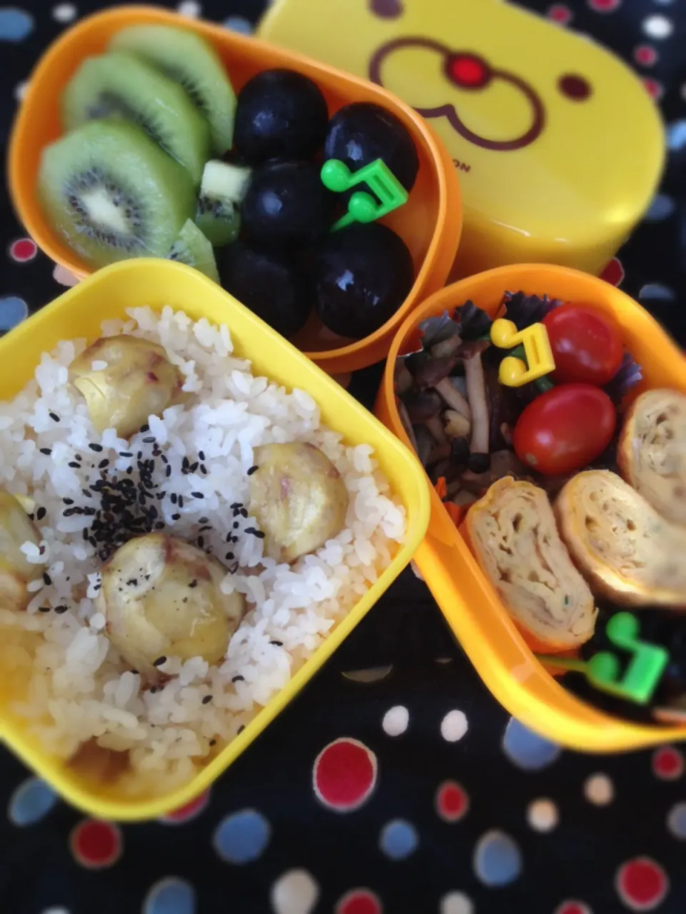 Snapdishの料理写真:栗ごはんのお弁当|ともさん