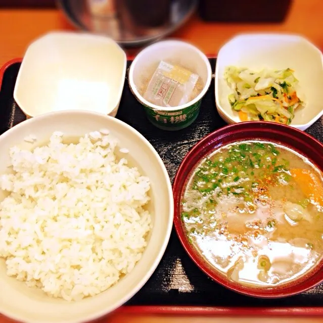 納豆定食 豚汁付き|maroさん