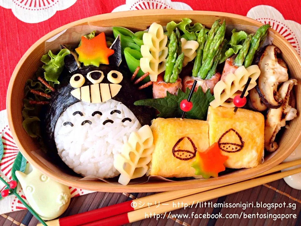 トトロのキャラ弁 Totoro Bento|シャリーさん