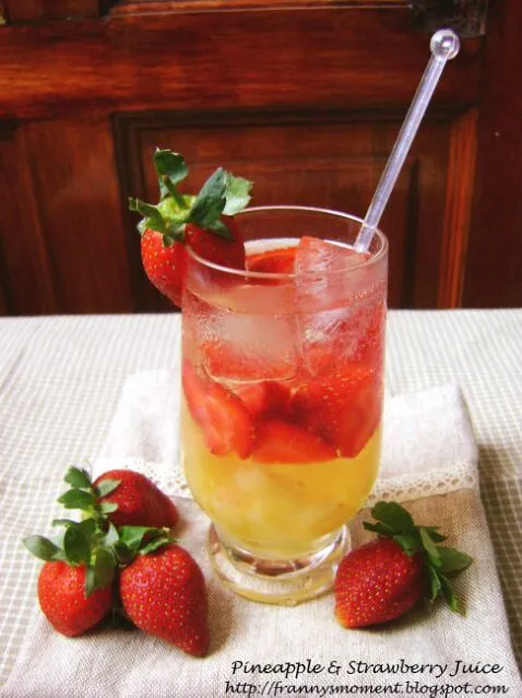 Pineapple strawberry juice|Frannyさん