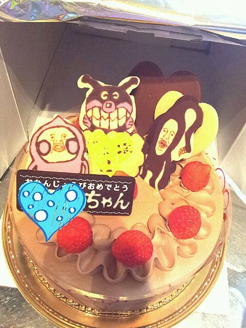 Snapdishの料理写真:次女birthday☆デコチョコのせ！|にゃぷさん