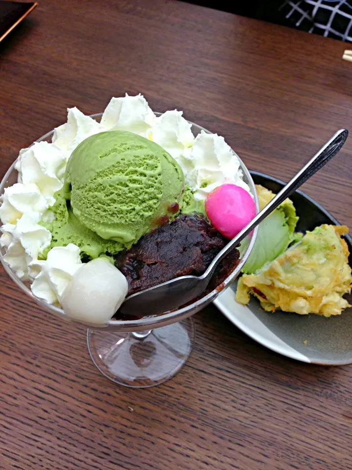 Parfait Greentea Icecream|みいさん