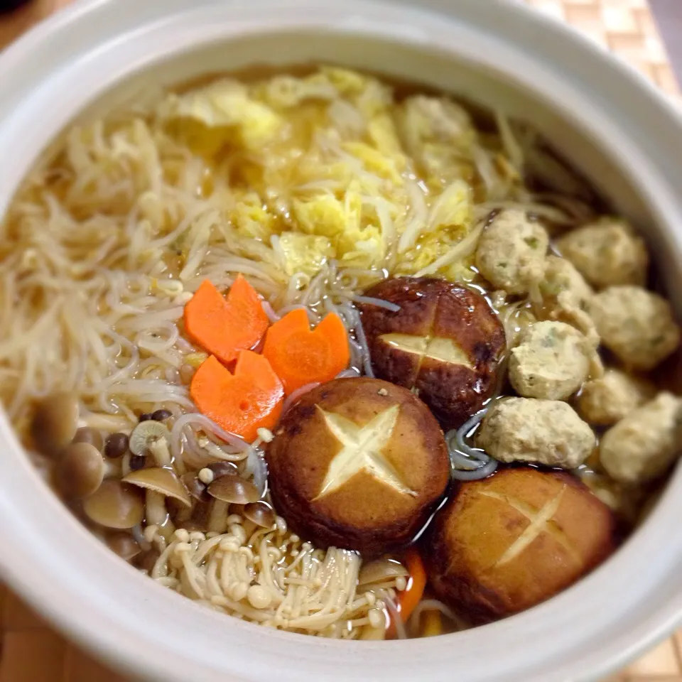 鶏団子と牛蒡の鍋|ちさとさん