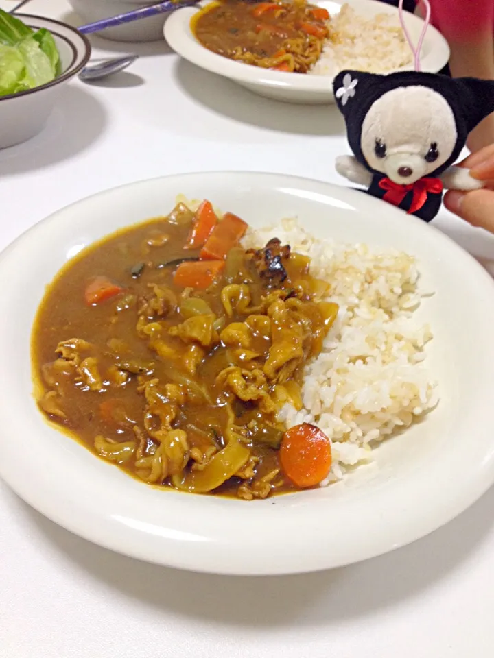 Snapdishの料理写真:かぼちゃカレー|ちはるさん