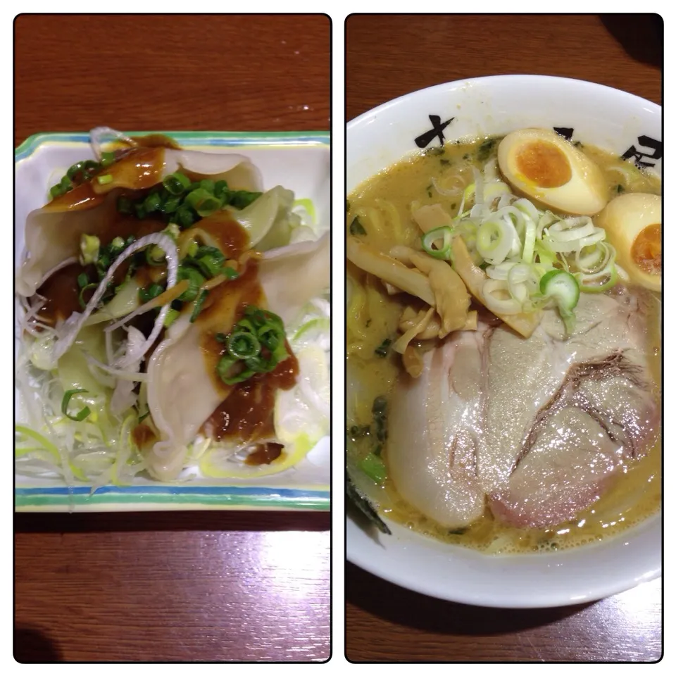 濃厚味噌ラーメンと水餃子|アクちゃんさん