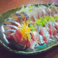 Snapdishの料理写真:秋刀魚と〆鯖のお刺身|natsuさん