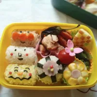 Snapdishの料理写真:アンパンマントリオ弁当|もみさん