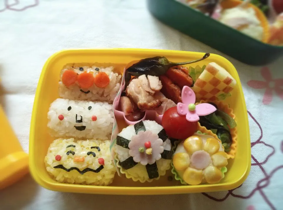 アンパンマントリオ弁当|もみさん