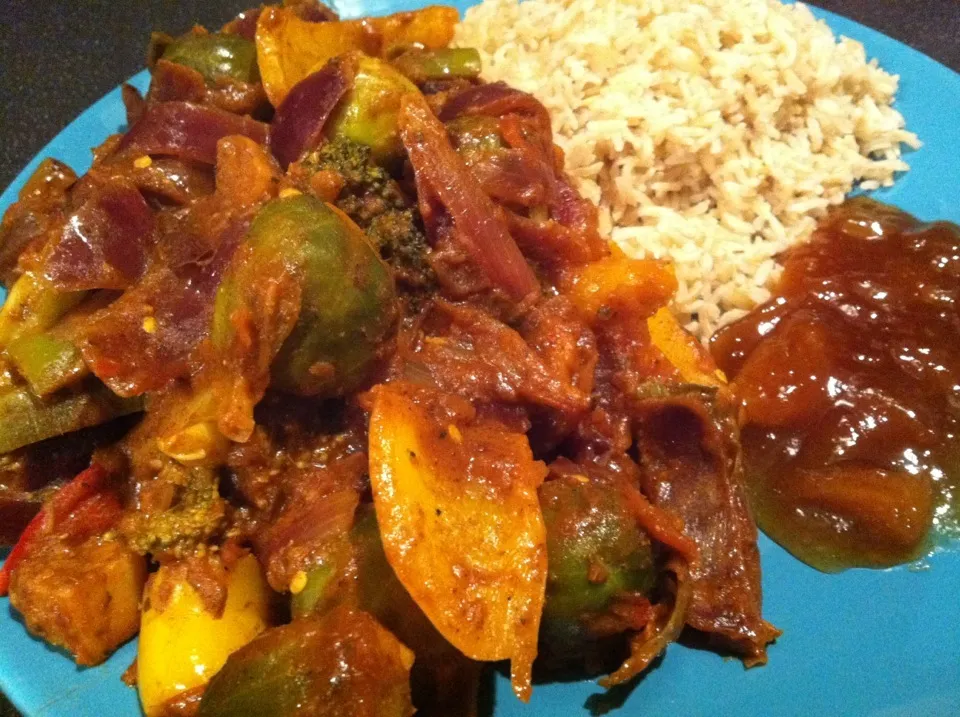 Sprout, pepper & broccoli curry|Nick Hiderさん