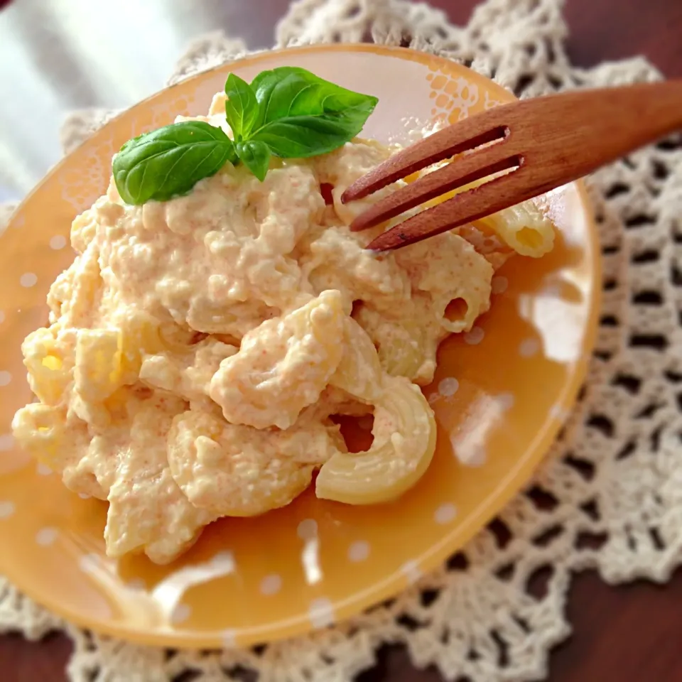 Snapdishの料理写真:がぁがサンの豆腐＊たらこdeトロ旨パスタ|ららさん