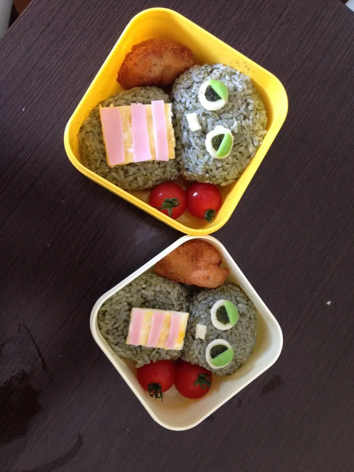 Snapdishの料理写真:ガチャピン弁当|ちはるさん