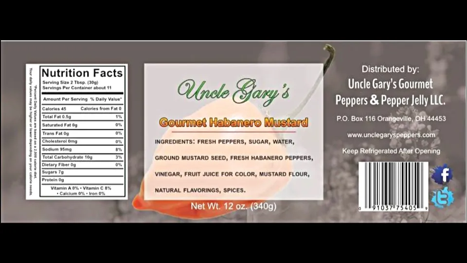 Uncle Gary's Gourmet Habanero Mustard|Gary Langerさん