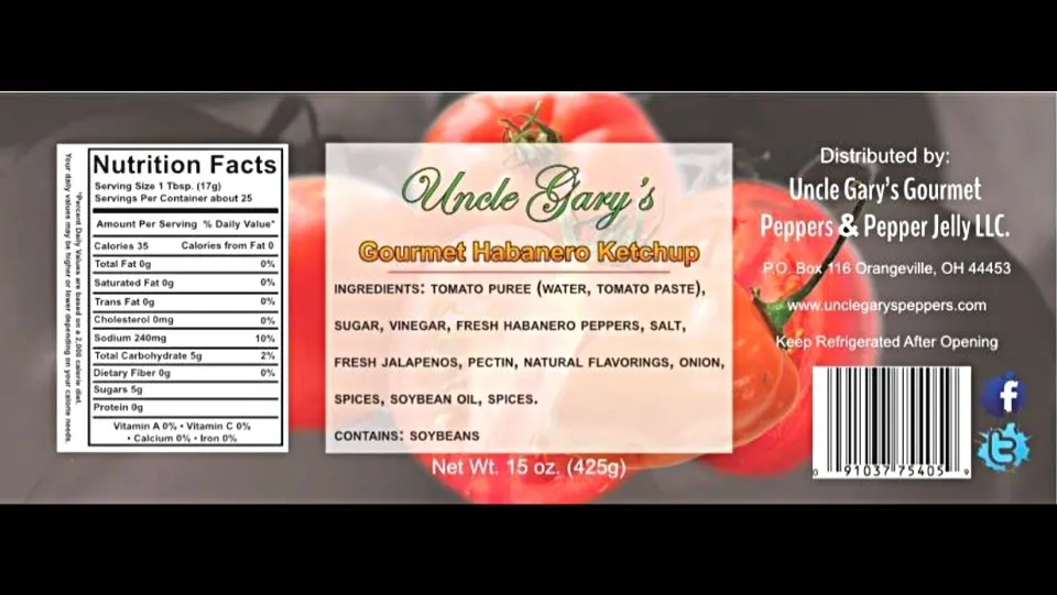 Uncle Gary's Gourmet Habanero Ketchup|Gary Langerさん