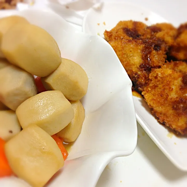 チキンカツと里芋の荷物♡|秋山花さん