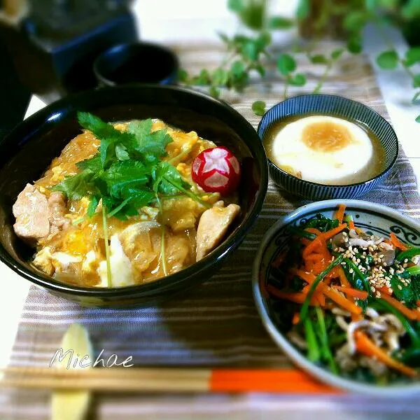 Snapdishの料理写真:親子丼定食♪|michaeさん