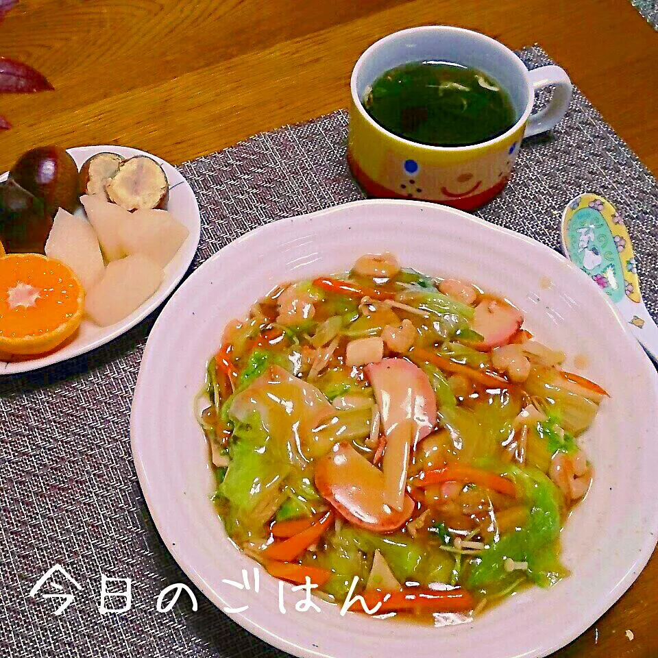 残り食材で中華丼～ヾ(@゜▽゜@)ノ|シェリリンさん