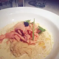 angel hair smoke salmon and caviar|joey limさん