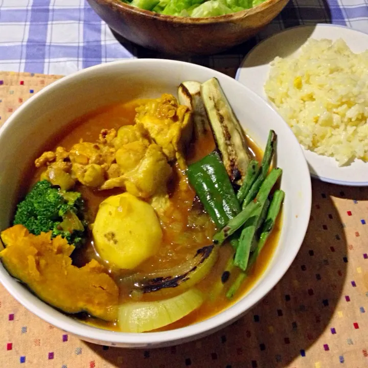 チキンと野菜のスープカレー|純さん