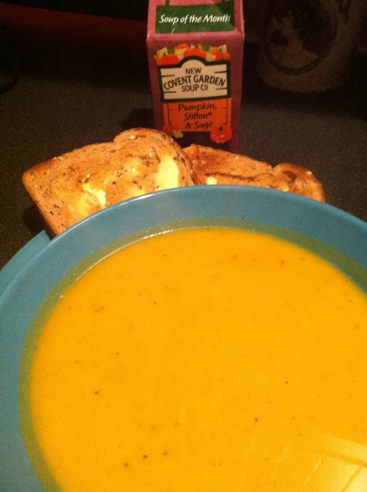 Snapdishの料理写真:New Covent Garden's Pumpkin,, Stilton & Sage soup|Nick Hiderさん