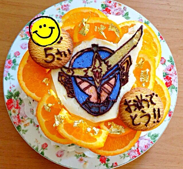 仮面ライダー鎧武のバースデーケーキ（＾∇＾）|ふみぃさん