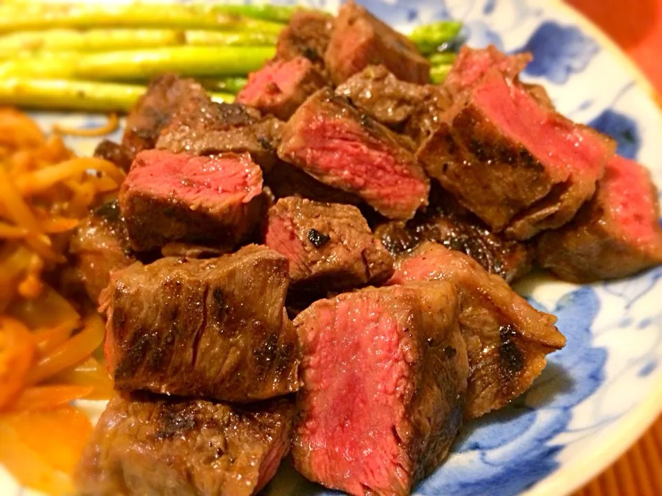 Snapdishの料理写真:Flat iron steak ミスジ ステーキ|Junya Tanakaさん