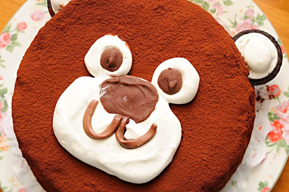 子どものお誕生日ケーキ。チョコケーキ（＾∇＾）|ふみぃさん