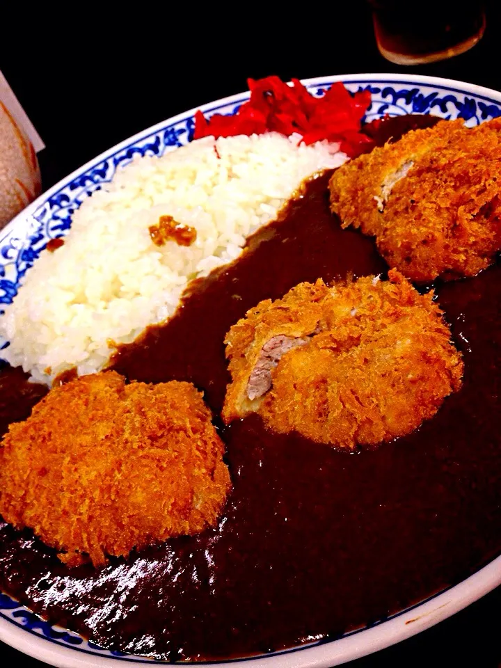 Snapdishの料理写真:どぉ〜んと☝️ヒレカツカレー🍛|中さんさん